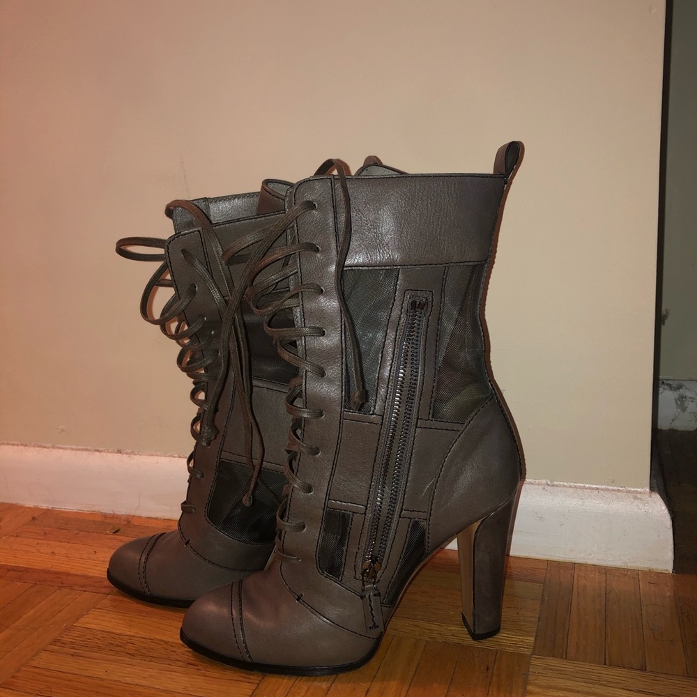 Taupe Reed Karloff Booties - Picture 2 of 4